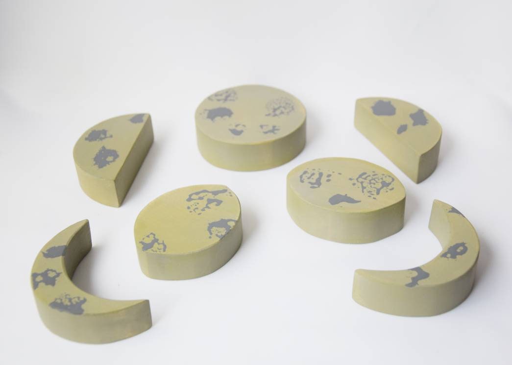 moon phases, homeschooling, wooden toy set, moon phases toy, waldorf inspired toy set, montessori toy, educational toy, kids learning