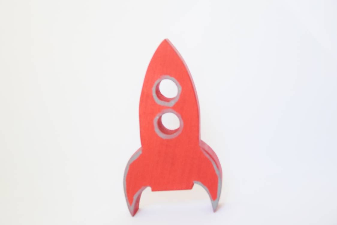 Rocket, spaceship wooden toy, waldorf toy, open ended play, spaceship toy, space, rocket ship wooden toy, gift for kids, nursery decor