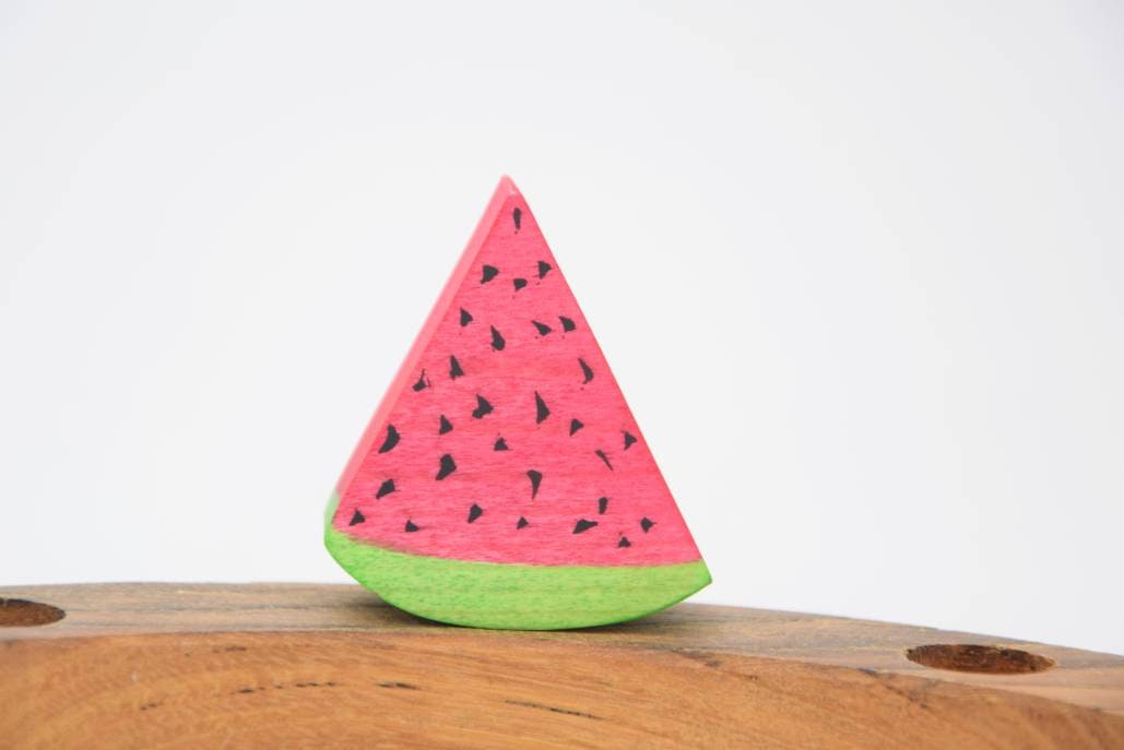 watermelon birthday ring ornament, waldorf ring ornament, celebration ring, birthday ring decoration, water melon birthday decoration