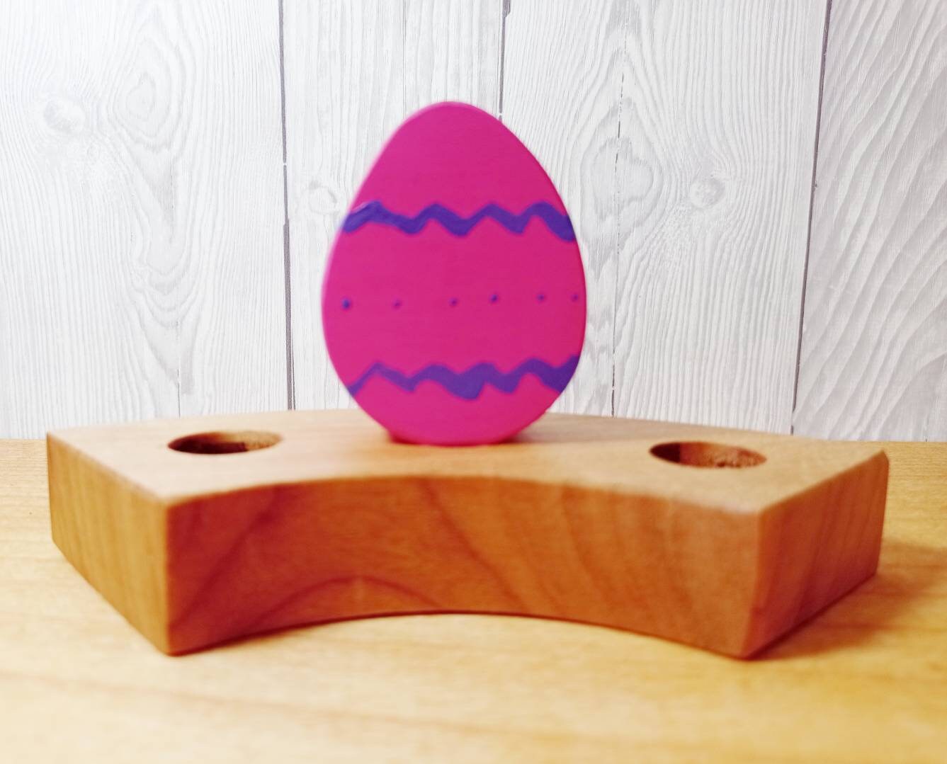 Easter egg ring ornament, easter waldorf decoration, waldorf celebration ring ornament, birthday ring decoration, spring seasonal table