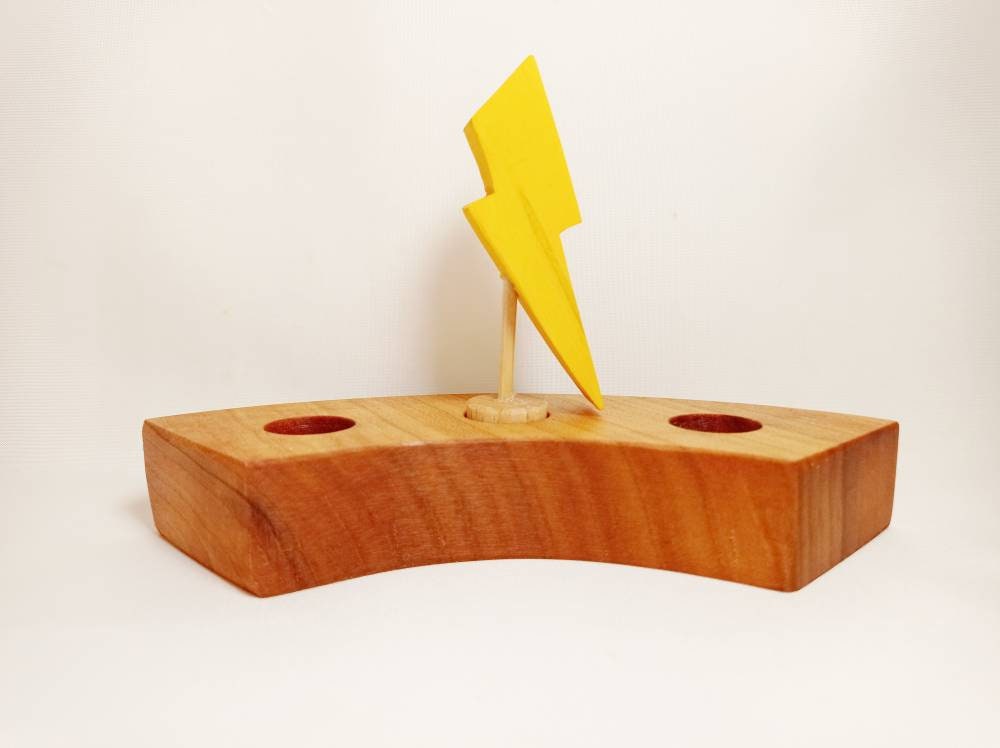 Lightening birthday ring ornament, celebration ring ornament thunder and storm, waldorf ring ornament, nature seasonal table decor