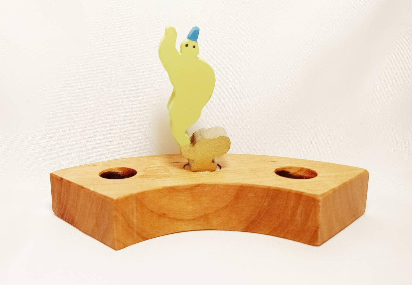 Genie waldorf ring ornament, birthday celebration ring ornamet, advent spiral, waldorf genie, wooden waldorf ornament, open ended play