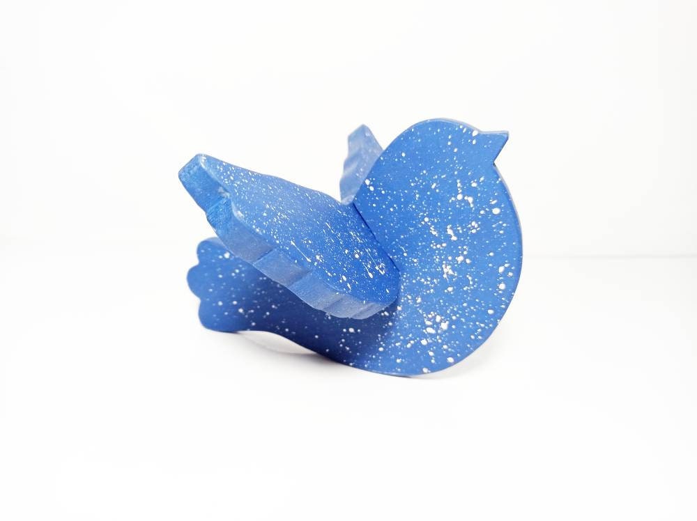 Bird wooden free standing decor