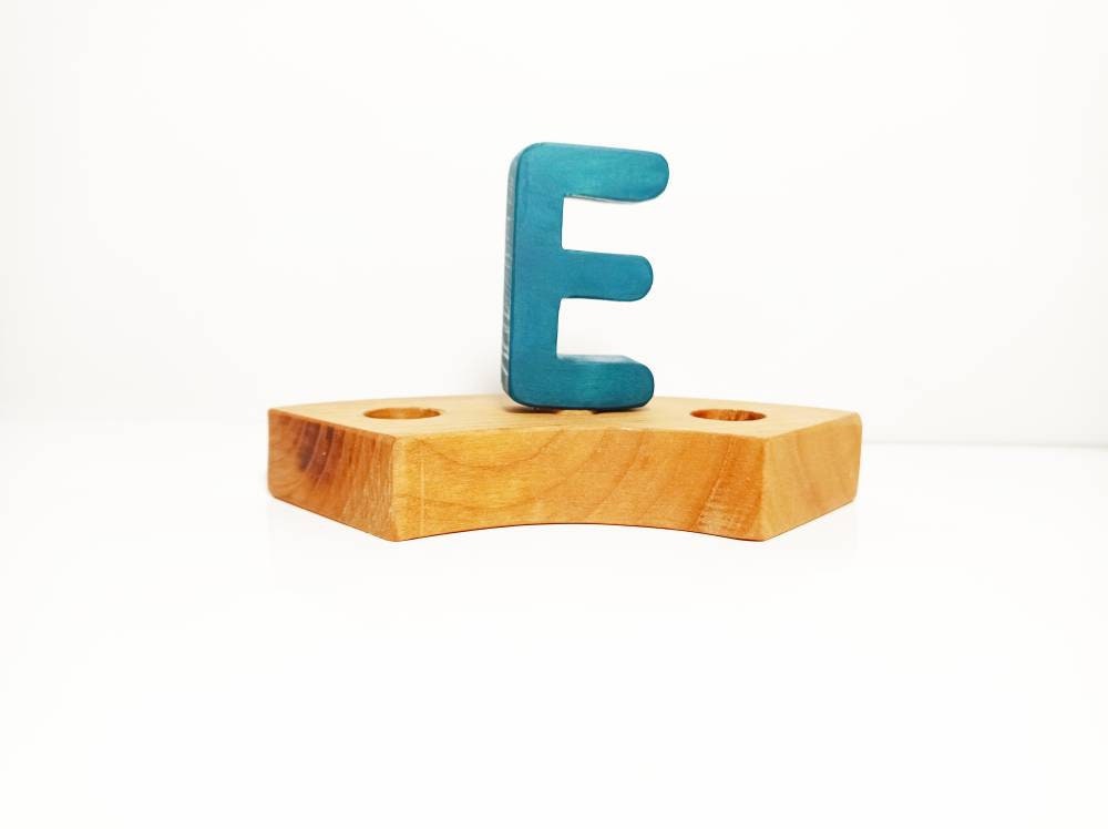 Letter E birthday ring ornament, celebration birthday ring ornament, waldorf ornament, celebration ring, waldorf birthday, waldorf inspired