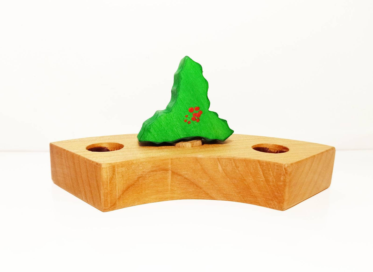 Mistletoe celebration birthday ring ornament, advent spiral ornament, waldorf birthday christmas traditions, seasonal table decoration