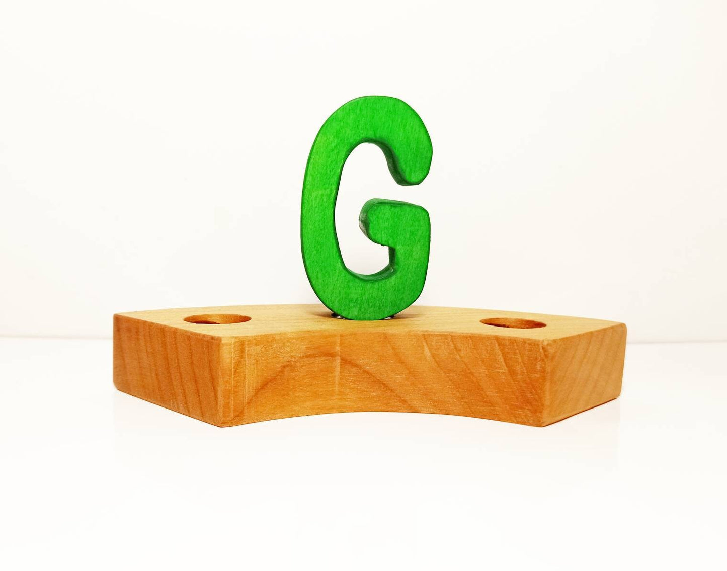 Letter G birthday ring ornament, celebration birthday ring ornament, waldorf ornament, celebration ring, waldorf birthday, waldorf inspired