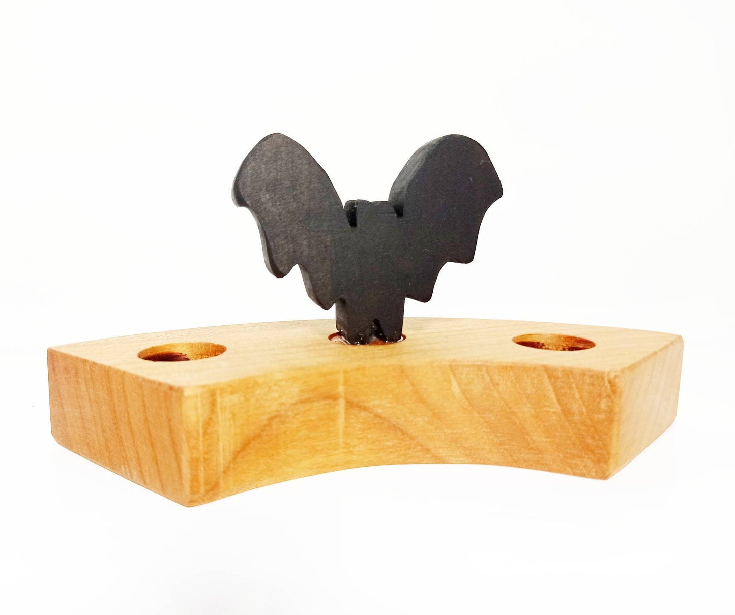 Bat waldorf birthday ring ornament
