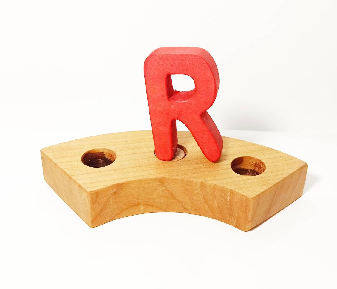 Letter R birthday ring ornament, celebration birthday ring ornament, waldorf ornament, celebration ring, waldorf birthday, waldorf inspired