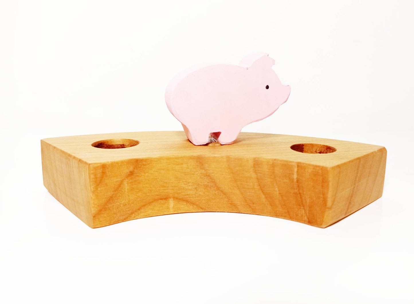 Pig birthday ring ornament, ring ornament, birthday ring ornament, piglet waldorf ornament, celebration ring, waldorf inspired birthday