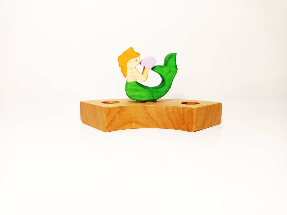 mermaid birthday ring ornament, waldorf ring ornament, waldorf decoration, birthday ring decoration, mermaid, mermaid ornament, birthday