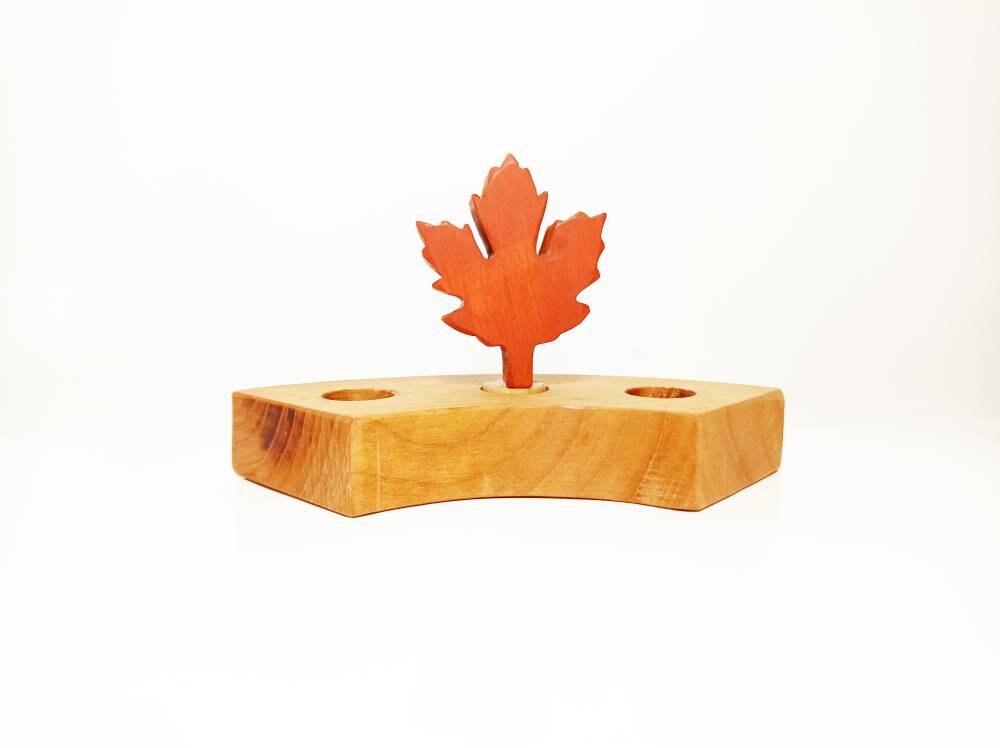 Fall leaf celebration ring ornament, waldorf birthday ring decor, autumn inspired waldorf celebration, fall seasonal nature table decor,