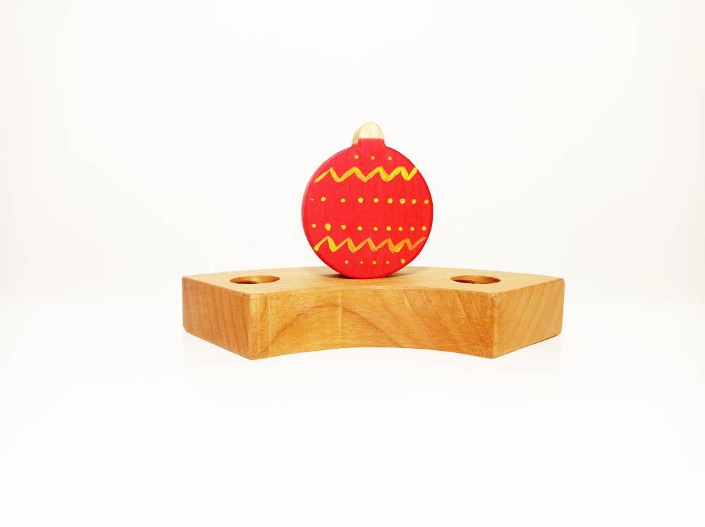 Christmas bauble celebration ring ornament, birthday ring ornament christmas ball, waldorf inspired christmas decoration, advent spiral
