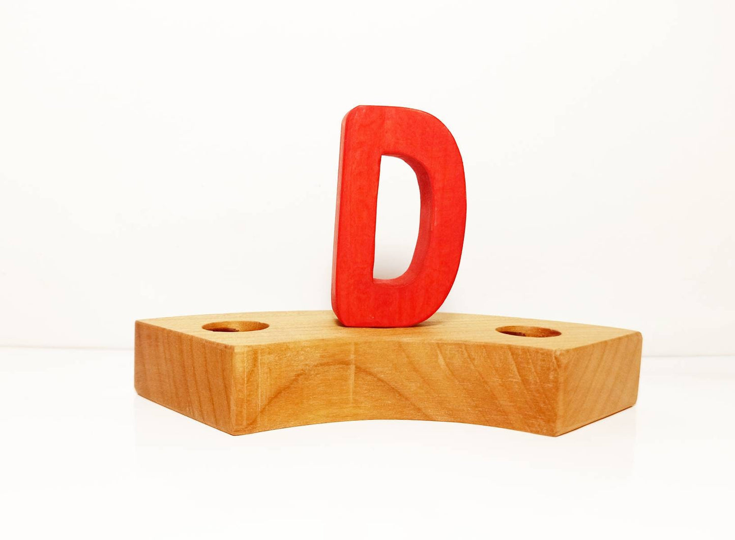 Letter D birthday ring ornament, celebration birthday ring ornament, waldorf ornament, celebration ring, waldorf birthday, waldorf inspired