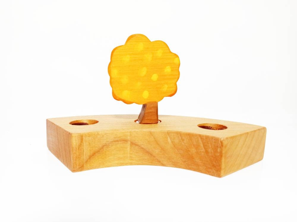Autumn orange tree waldorf celebration ring ornament