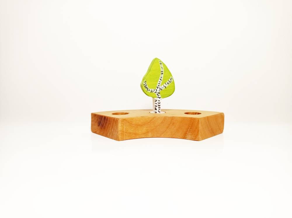 Birch tree waldorf celebration birthday ring ornament