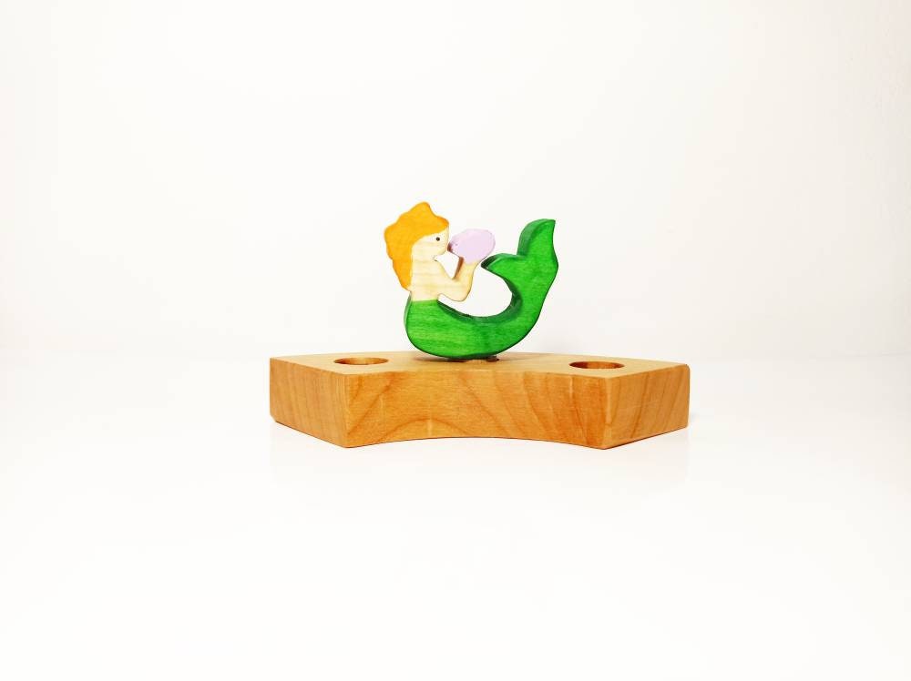 mermaid birthday ring ornament, waldorf ring ornament, waldorf decoration, birthday ring decoration, mermaid, mermaid ornament, birthday