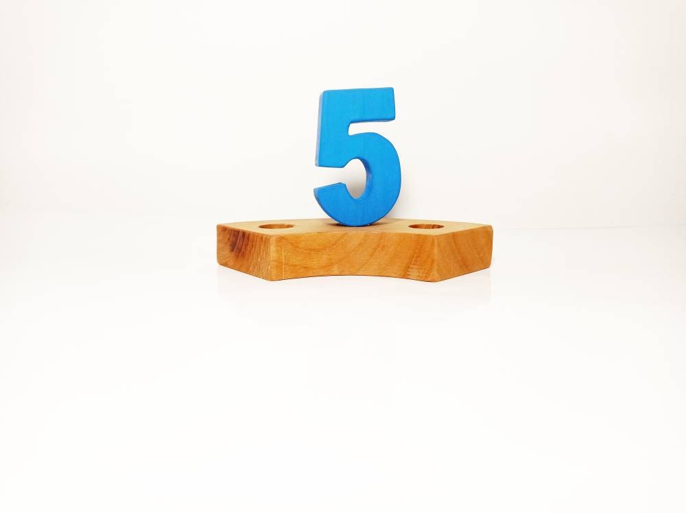 number five birthday ring ornament, waldorf ring ornament, waldorf decoration, birthday ring decoration, birthday decoration 5 ring ornament