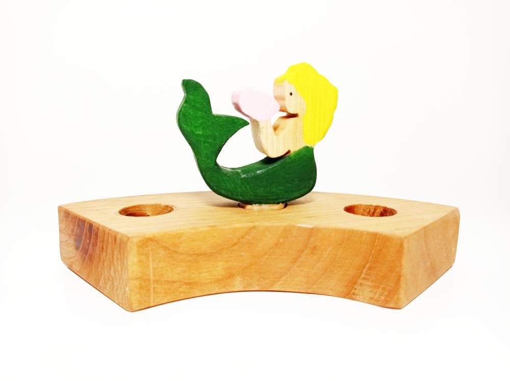 mermaid birthday ring ornament, waldorf ring ornament, waldorf decoration, birthday ring decoration, mermaid, mermaid ornament, birthday