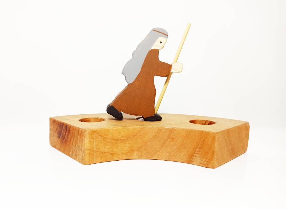 Joseph celebration ring ornament, waldorf nativity advent spiral decoration, waldorf birthday celebration tradition, waldorf christmas decor