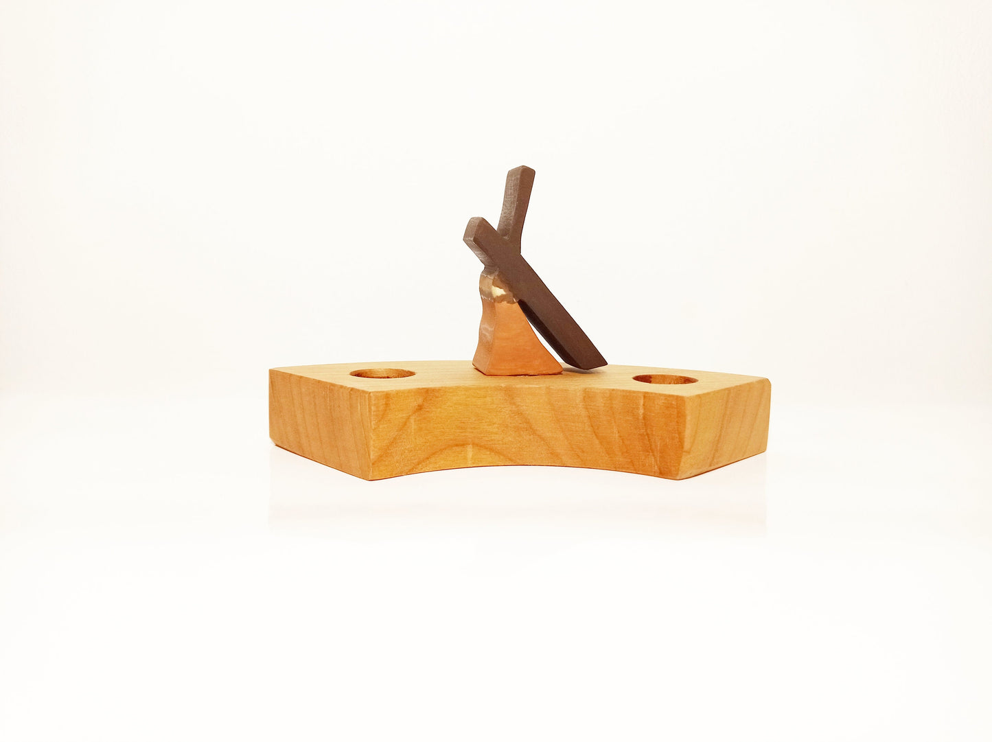 Jesus falls under the cross celebration ring ornamet, easter waldorf ring ornament, seasonal table, waldorf spiral, waldorf easter lent