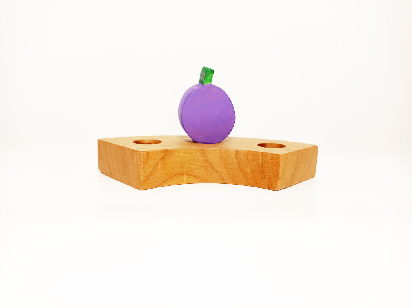 Plum birthday celebration ring ornament, waldorf birthday ornaments, waldorf inspred, seasonal table decoration, waldorf birthday tradition