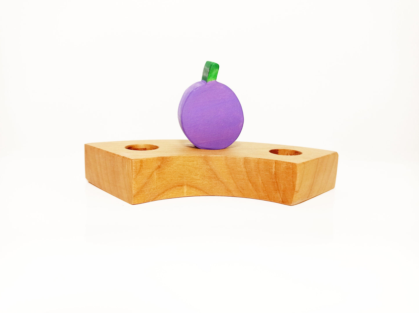 Plum birthday celebration ring ornament, waldorf birthday ornaments, waldorf inspred, seasonal table decoration, waldorf birthday tradition