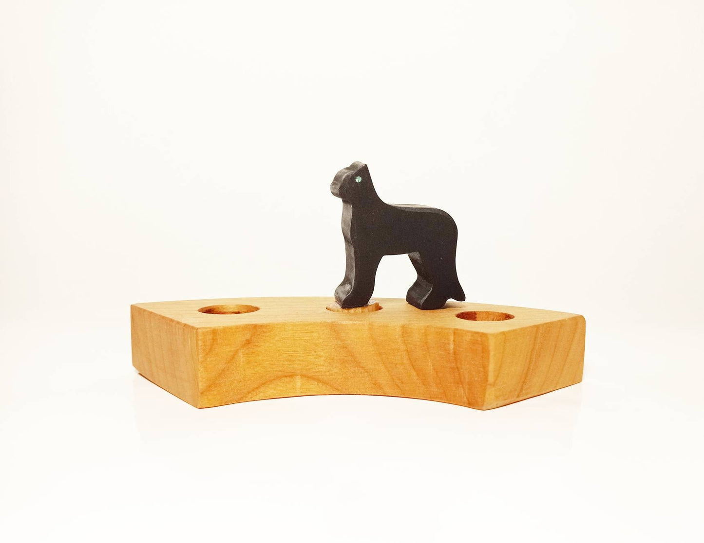 Panther celebration birthday ring ornament, waldorf birthday ring decoration, panther wooden decor, waldorf inspired seasonal nature table