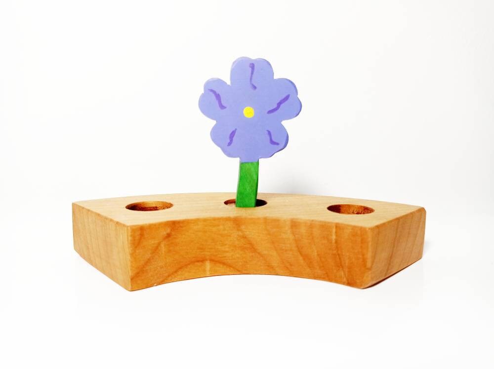 Violet celebration birthday ring ornament, violet spring flower waldorf birthday ring decoratio, seasonal nature table decoration