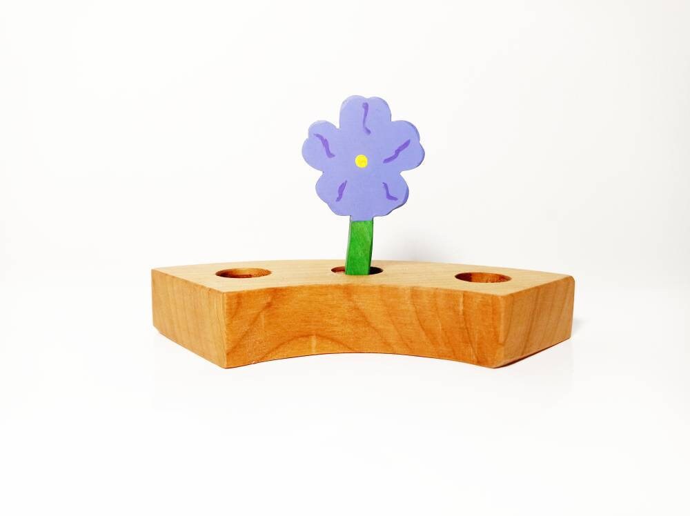 Violet celebration birthday ring ornament, violet spring flower waldorf birthday ring decoratio, seasonal nature table decoration