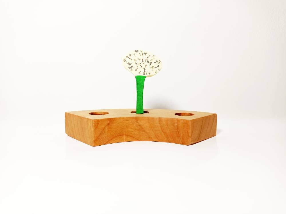 Dandelion celebration birthday ring ornament, waldorf birthday ring decoration, seasonal table decoration, waldorf flower ring ornament