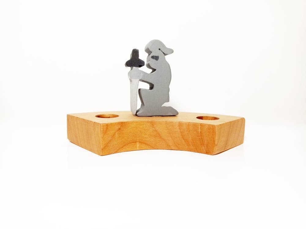 Knight celebration birthday ring ornament, birthday ring decoration knight, waldorf inspired birthday traditions, seasonal table decoration