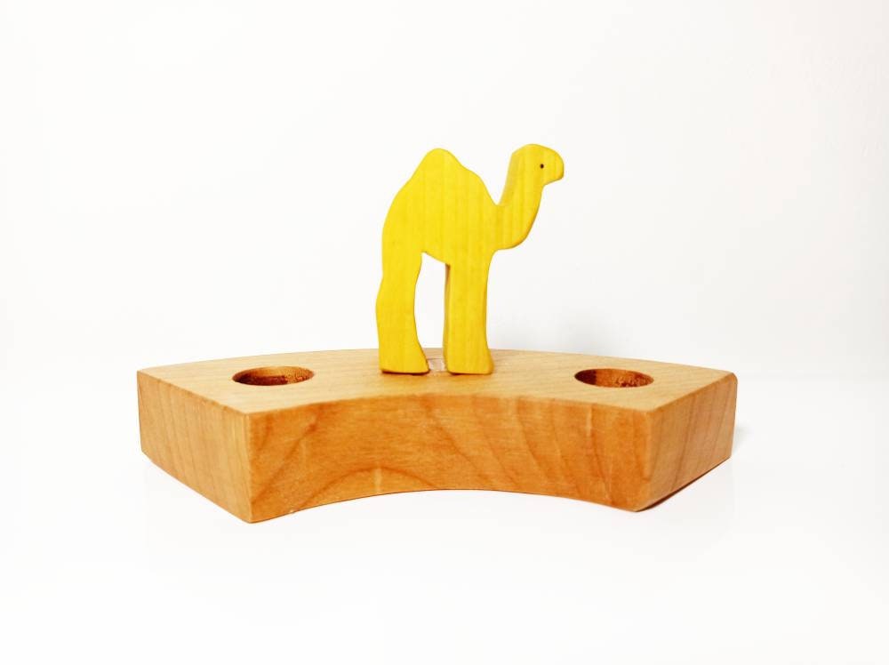 Camel waldorf celebration birthday ring ornament