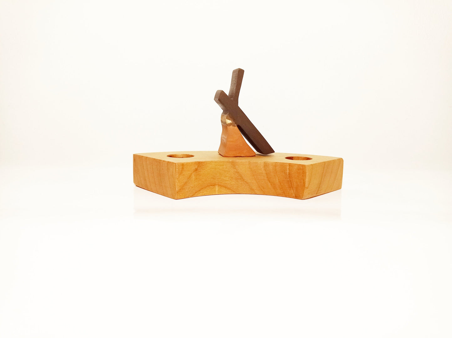 Jesus falls under the cross celebration ring ornamet, easter waldorf ring ornament, seasonal table, waldorf spiral, waldorf easter lent