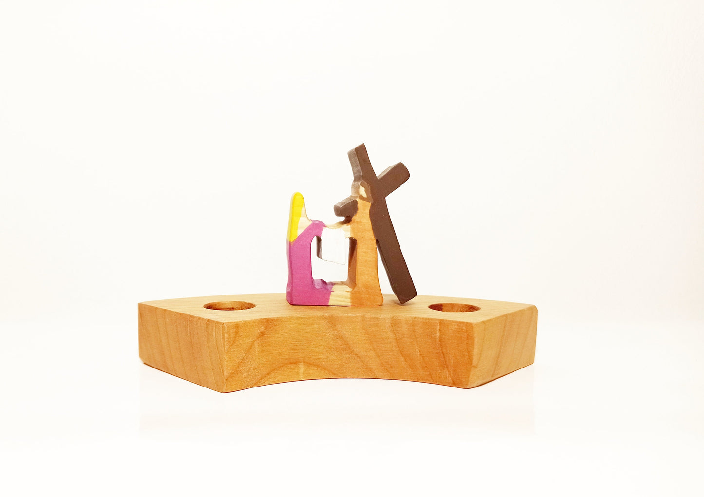 Jesus and Veronica celebration ring ornamet, easter waldorf ring ornament, celebration ring, waldorf easter lent spiral, seasonal table