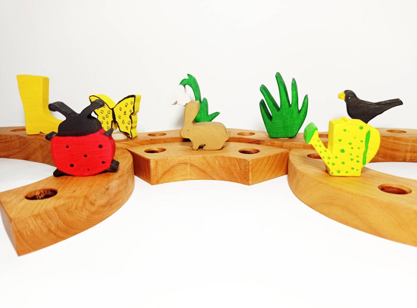 8 spring celebration ring ornament set, spring ornaments, waldorf decoration, celebration ring birthday ring decoration, birthday decoration