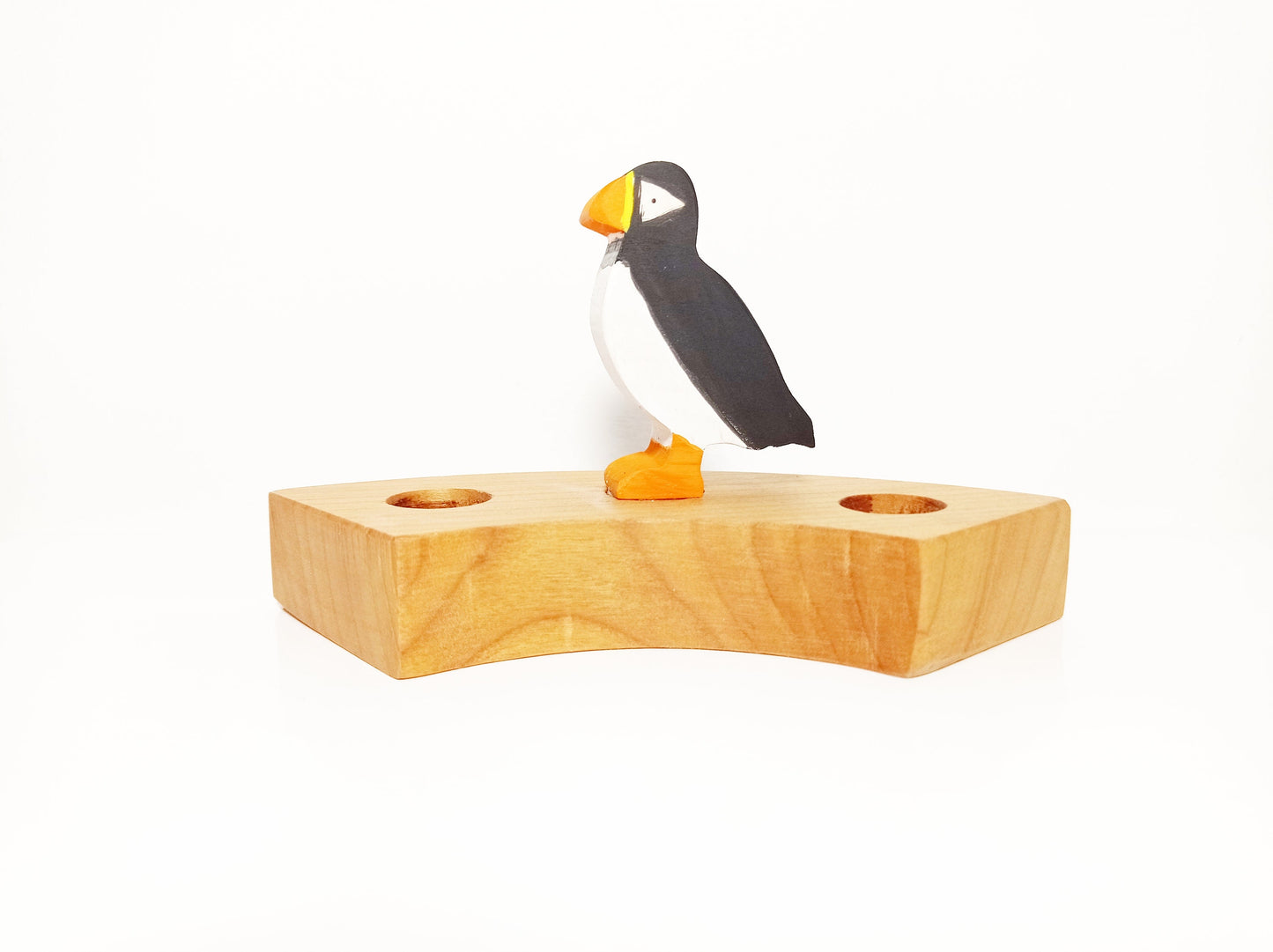 Puffin birthday ring ornament, puffin celebration ring decor, waldorf inspired, celebration ring ornament, advent spiral, waldorf birthday