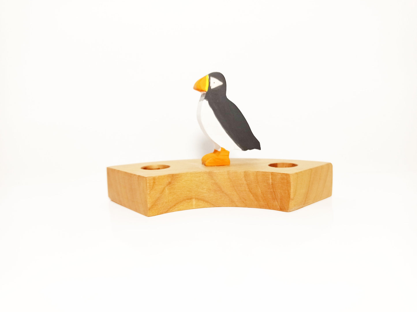 Puffin birthday ring ornament, puffin celebration ring decor, waldorf inspired, celebration ring ornament, advent spiral, waldorf birthday