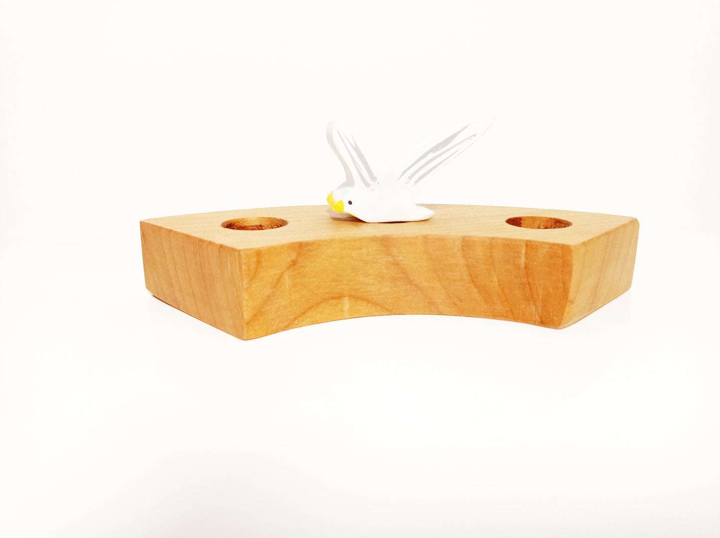 Flying seagull celebration ring ornament, waldorf inspired birthday ring seagull decoration, seasonal nature table decor, waldorf birthday