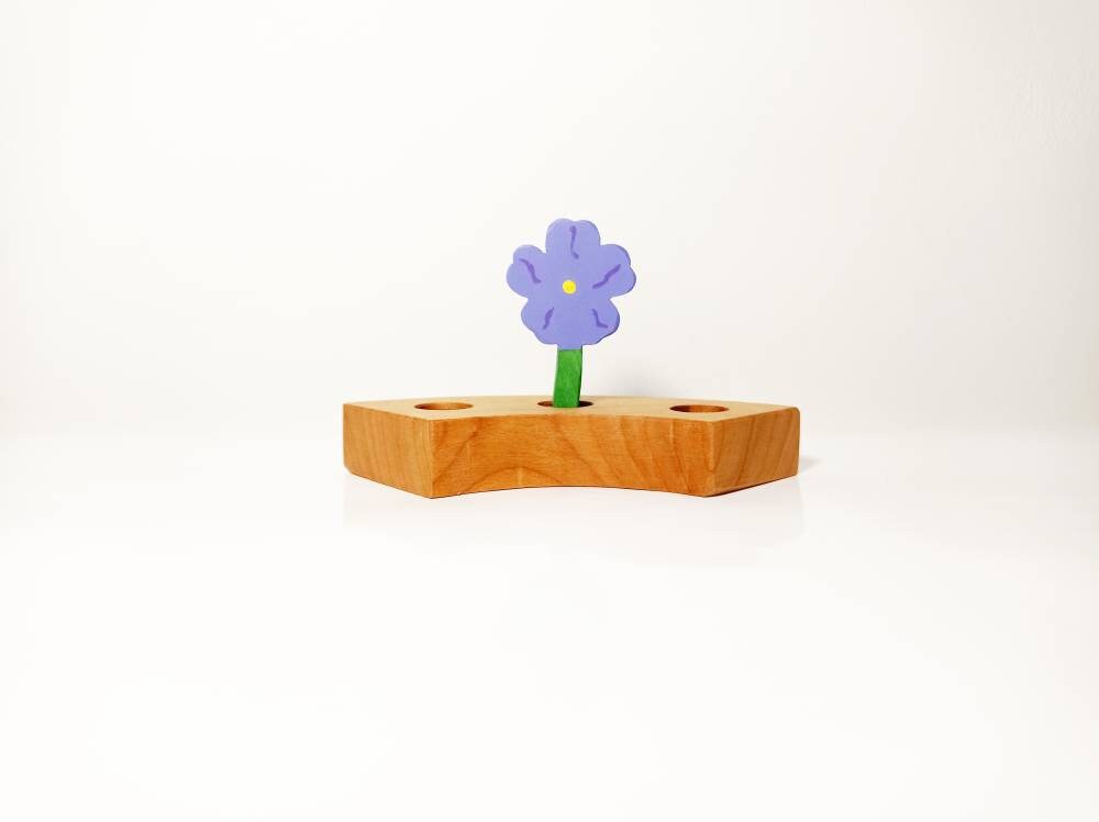 Violet celebration birthday ring ornament, violet spring flower waldorf birthday ring decoratio, seasonal nature table decoration