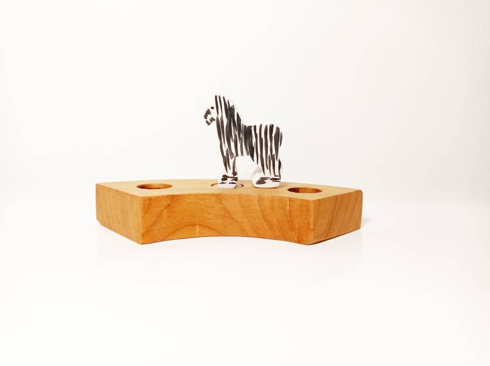 Zebra celebration birthday ring ornament, waldorf birthday ring decoration, seasonal nature table decor, waldorf inspired birthday decor