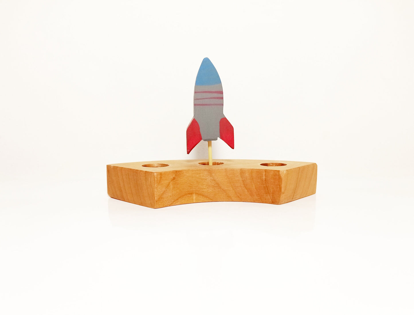 Rocket birthday ring ornament, waldorf rocket ring ornament, waldorf decoration, birthday ring decoration, waldorf birthday celebration ring