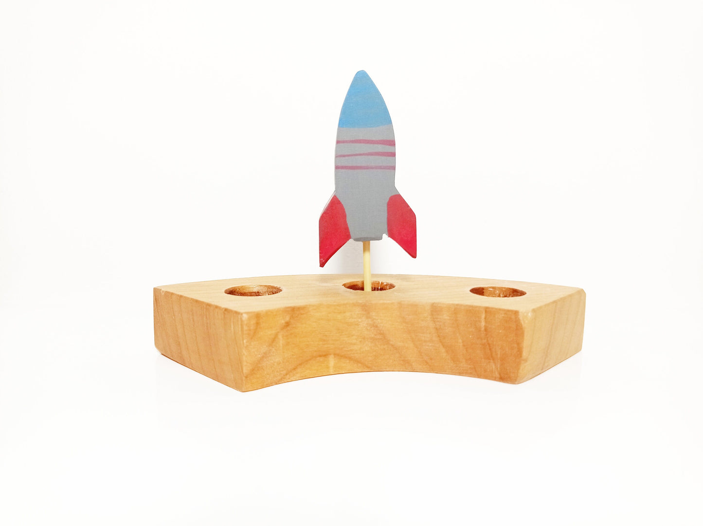 Rocket birthday ring ornament, waldorf rocket ring ornament, waldorf decoration, birthday ring decoration, waldorf birthday celebration ring