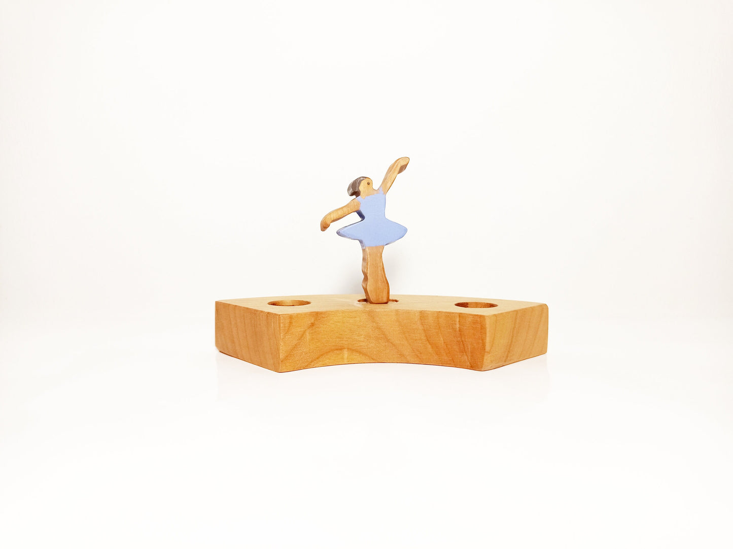 Ballerina waldorf celebration birthday ring ornament