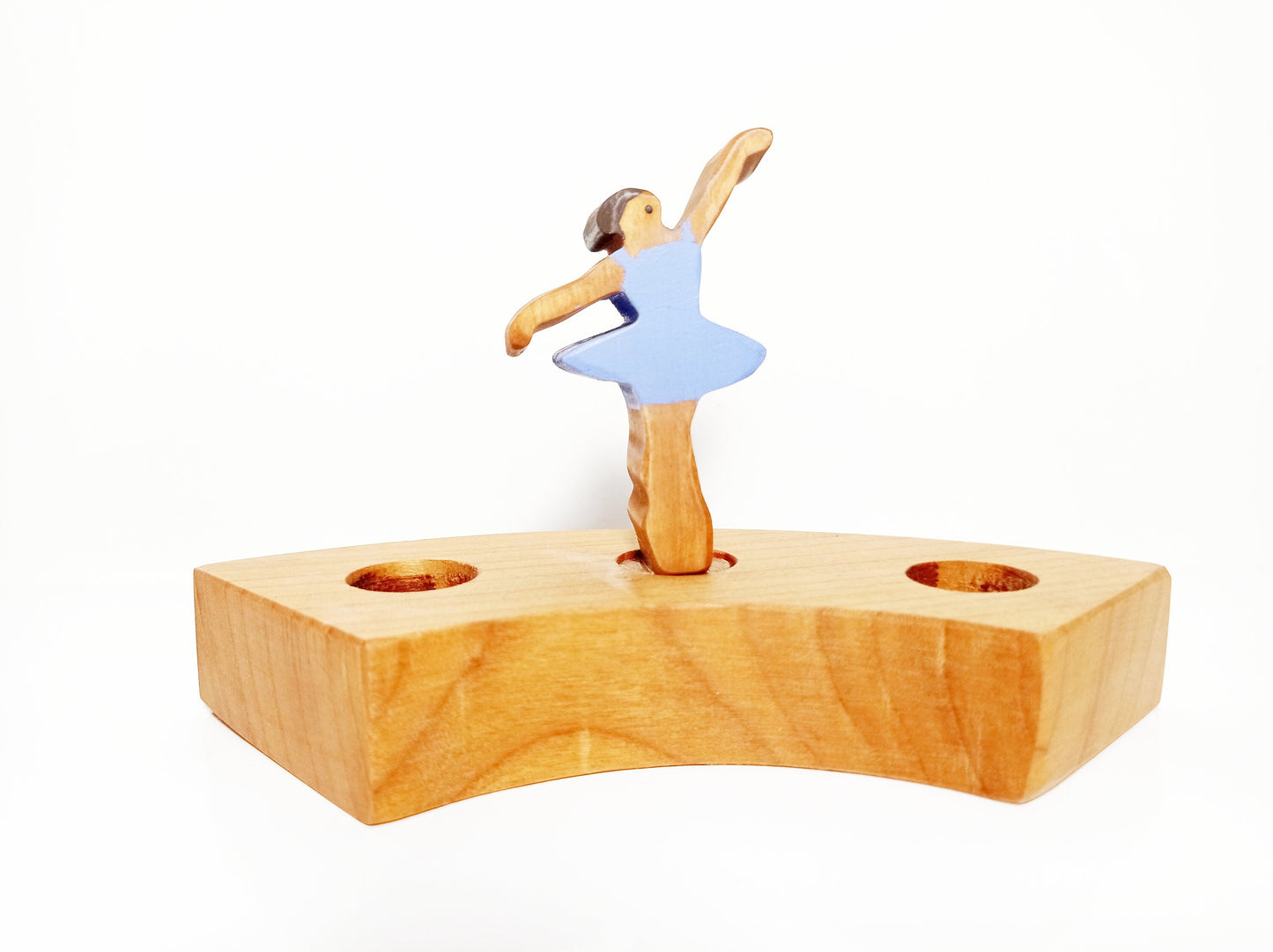 Ballerina waldorf celebration birthday ring ornament