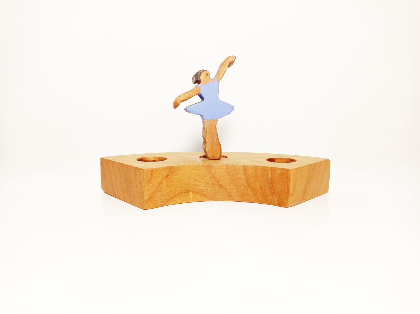 Ballerina waldorf celebration birthday ring ornament
