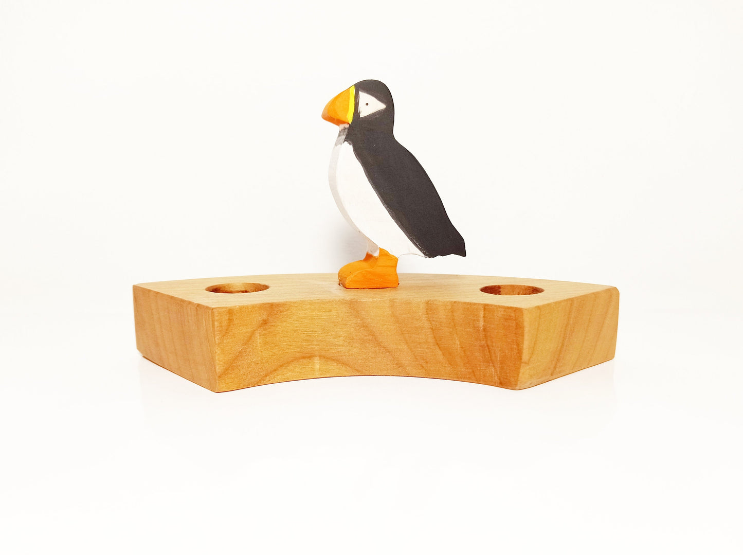 Puffin birthday ring ornament, puffin celebration ring decor, waldorf inspired, celebration ring ornament, advent spiral, waldorf birthday