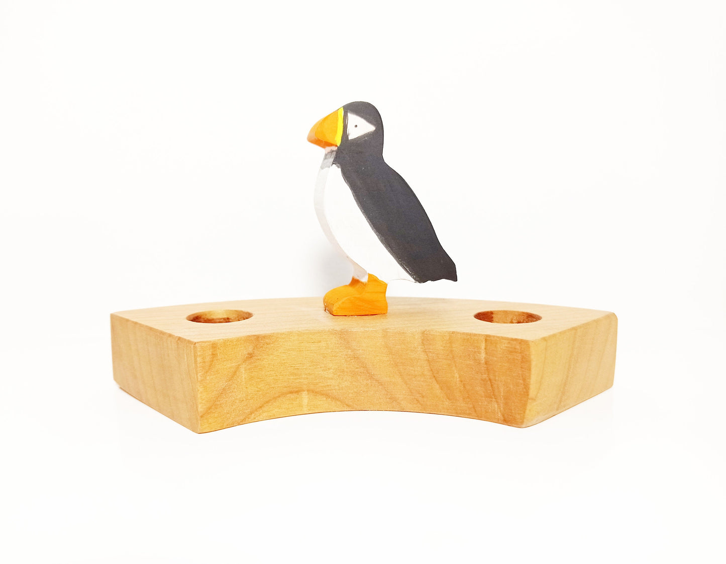 Puffin birthday ring ornament, puffin celebration ring decor, waldorf inspired, celebration ring ornament, advent spiral, waldorf birthday