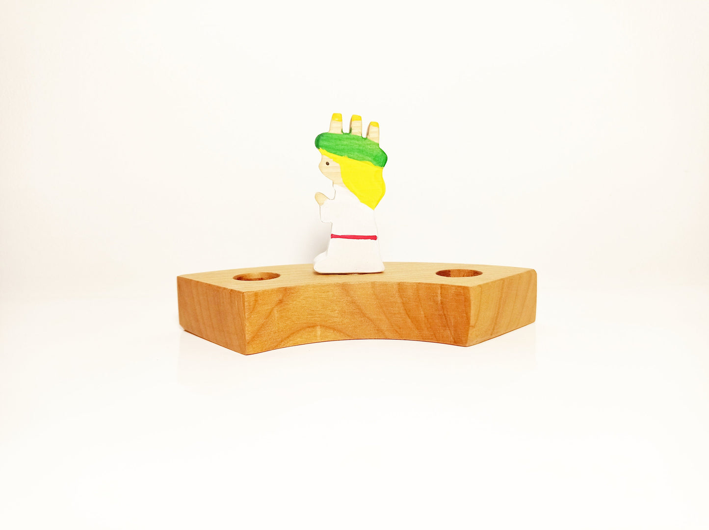 St Lucia waldorf ring ornament, celebration ring ornament, waldorf birthday ring, advent spiral, christmas celebration, st lucia celebration