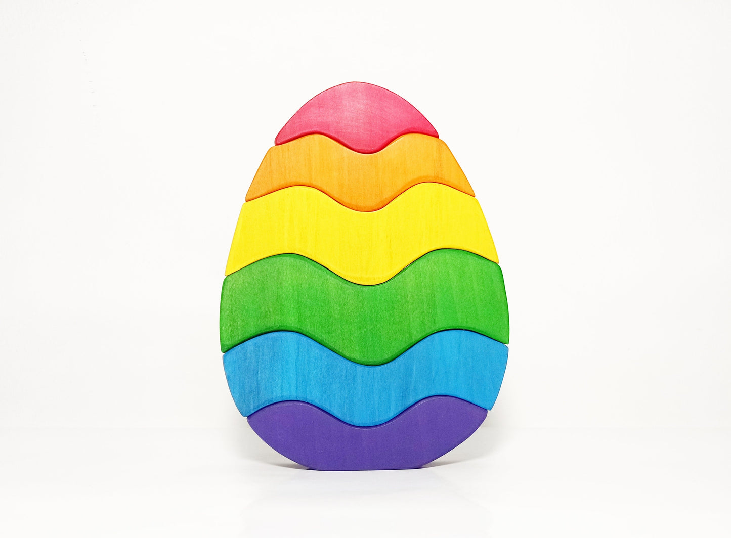 Wooden stacking egg, rainbow stacker, easter wooden toy, easter gift, easter egg, wooden stacking toy, kids gift, easter, wooden toy