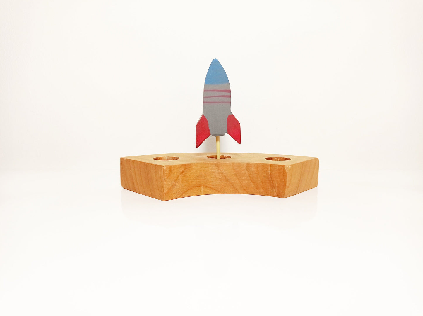 Rocket birthday ring ornament, waldorf rocket ring ornament, waldorf decoration, birthday ring decoration, waldorf birthday celebration ring